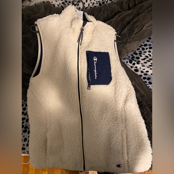 I am selling a never-worn Champion sweater vest. Very comfortable and soft. - Picture 1 of 2